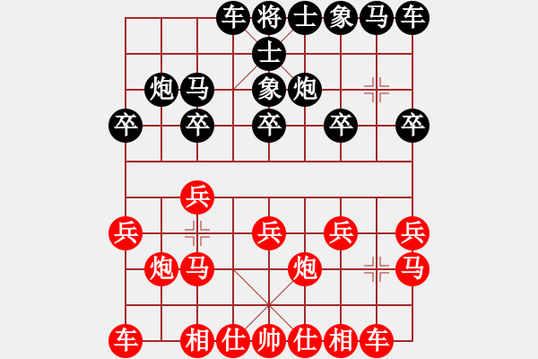 象棋棋譜圖片：葬心紅勝瘋非煙【仕角炮局】 - 步數(shù)：10 