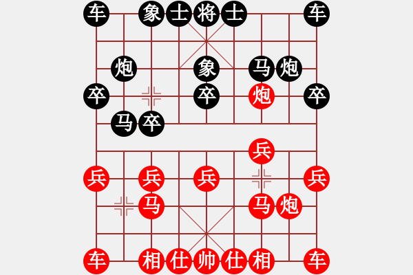 象棋棋譜圖片：夏激揚(yáng)紅負(fù)葬心【起馬互進(jìn)七兵局】｛注｝ - 步數(shù)：10 