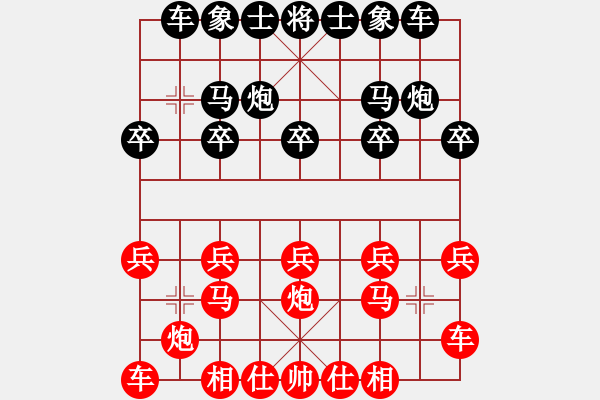 象棋棋譜圖片：順炮雷公炮9 - 步數(shù)：10 