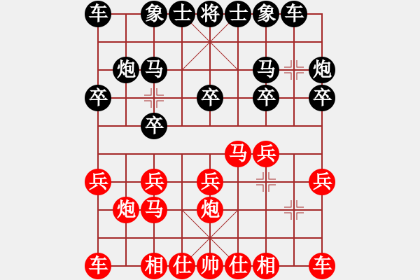 象棋棋谱图片：青成第二台(无极)-胜-象棋国粹(天罡) - 步数：10 