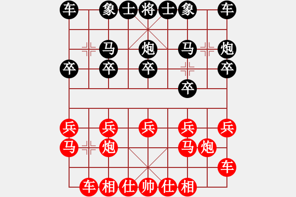 象棋棋譜圖片：重慶火鍋六(5段)-勝-江湖夜雨(6段) - 步數(shù)：10 