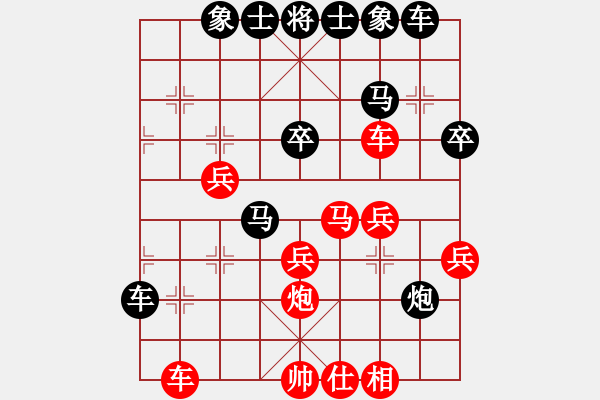 象棋棋譜圖片：名劍副幫主(3段)-負(fù)-社區(qū)第二名(2段) - 步數(shù)：40 