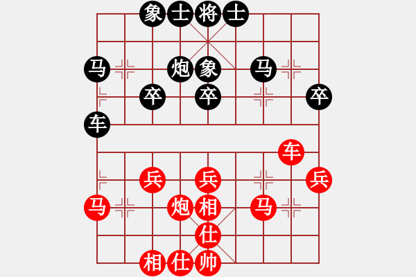 象棋棋譜圖片：151001 第8輪 第11臺 曾友明（彭）負 許逸軒（?。?- 步數(shù)：40 