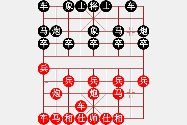 象棋棋譜圖片：橫才俊儒[292832991] -VS- 愛因思念[2402834335] - 步數(shù)：10 