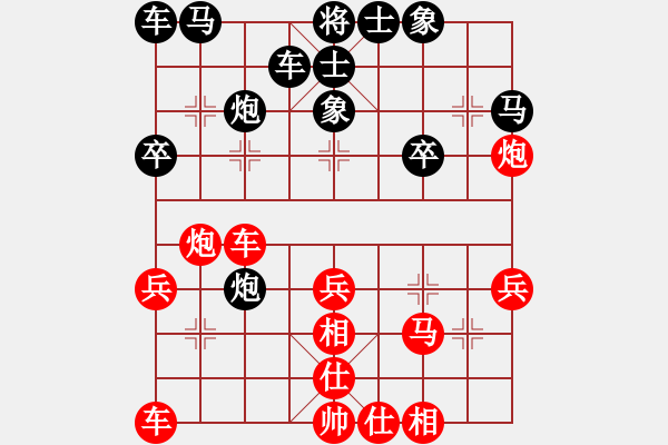 象棋棋譜圖片：象3進(jìn)5紅上士后緩出左車預(yù)留炮五進(jìn)四擊中卒局 紅棄馬回捉變化一 - 步數(shù)：25 