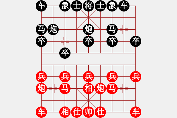 象棋棋譜圖片：肖仕杰先和逄錚 - 步數(shù)：10 