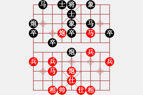 象棋棋譜圖片：進(jìn)馬吃車(9級(jí))-負(fù)-梅花寶典(8級(jí)) - 步數(shù)：30 