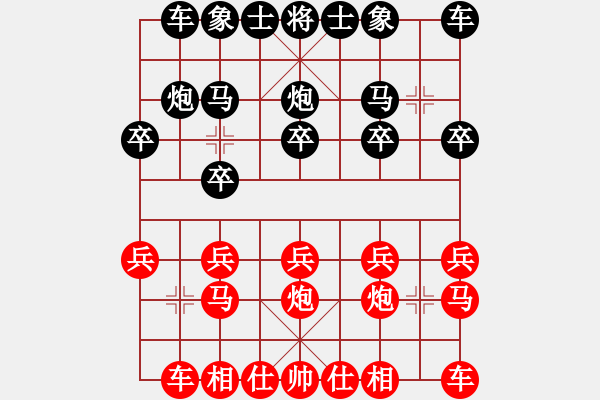 象棋棋谱图片：与小江对局一 - 步数：10 