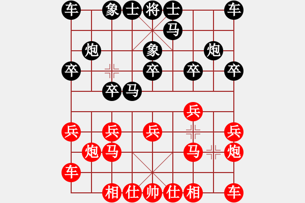 象棋棋譜圖片：兩頭蛇[406039482] -VS- 1234[1798092066] - 步數(shù)：10 