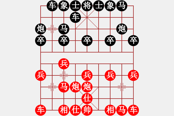 象棋棋谱图片：北京 董子仲 胜 北京 郭瑞頔 - 步数：10 