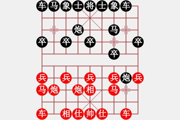 象棋棋譜圖片：song648紅負(fù)葬心【過宮炮對(duì)進(jìn)左馬】 - 步數(shù)：10 