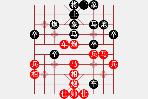 象棋棋譜圖片：潢川三豐(無極)-負(fù)-sanlamsa(天罡) - 步數(shù)：40 