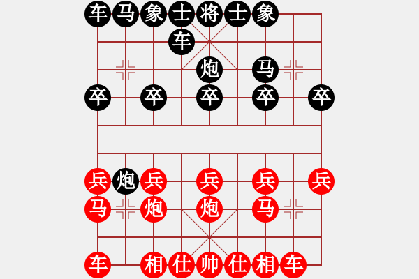 象棋棋譜圖片：隨緣[紅] -VS- 橫才俊儒[黑] 魔高一丈 - 步數(shù)：10 