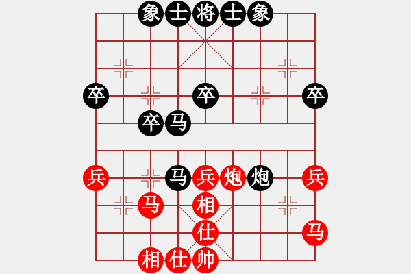 象棋棋譜圖片：悟道于棋(8級(jí))-負(fù)-南征北討(1段) - 步數(shù)：40 