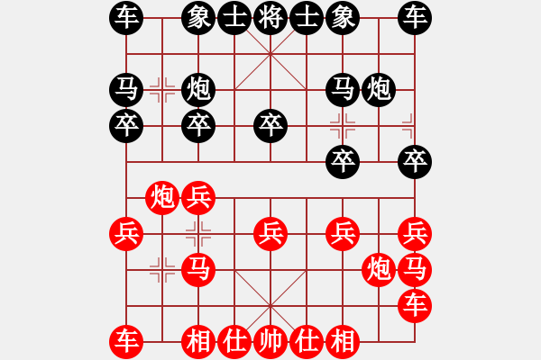 象棋棋譜圖片：哎[117615292] -和- 苗一[106591051] - 步數(shù)：10 