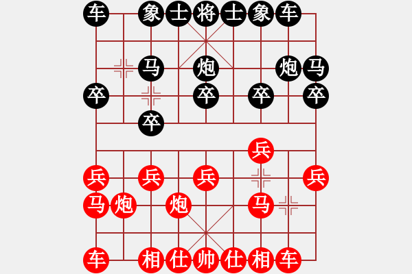 象棋棋譜圖片：第七輪 乾縣 黎波 先勝 延安 王利 - 步數(shù)：10 