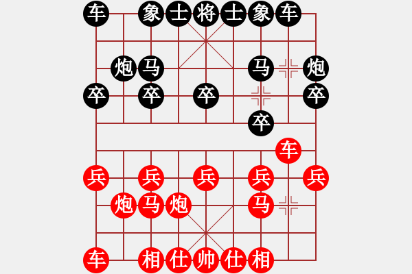 象棋棋譜圖片：游水咸魚(至尊)-負(fù)-刀鋒戰(zhàn)士(天帝)過宮炮對(duì)進(jìn)左馬 - 步數(shù)：10 