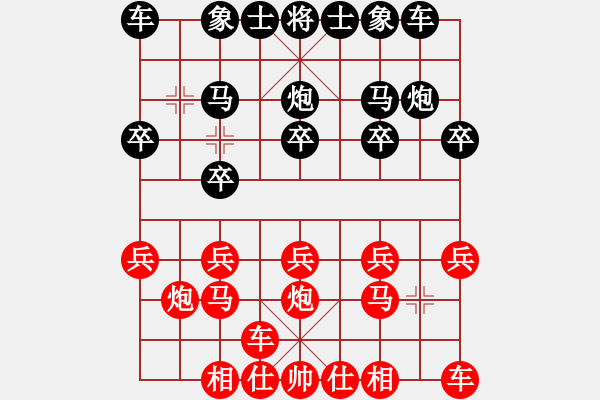 象棋棋谱图片：许文烈（先负）林弈仙 - 步数：10 