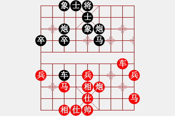 象棋棋譜圖片：金中月(7段)-勝-帥天將(1段) - 步數(shù)：40 