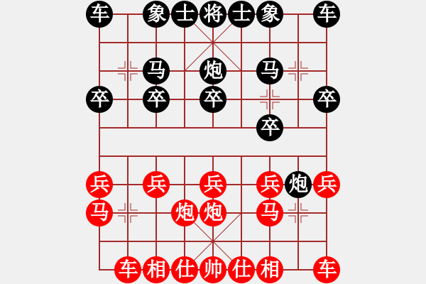 象棋棋譜圖片：鐵將-火云 先勝 元游-令狐沖 - 步數(shù)：10 