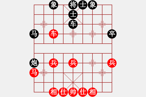 象棋棋譜圖片：gebs(3段)-負-臺南棋友(3段) - 步數(shù)：40 