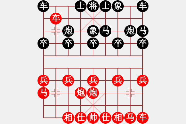 象棋棋譜圖片：窮光蛋[黑] -VS- 小小思念雨[紅] - 步數(shù)：10 