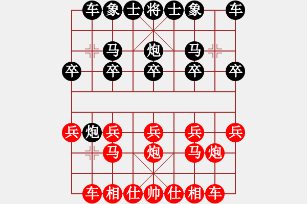 象棋棋譜圖片：937局 D50- 中炮對列炮-魯肅(2000) 先負(fù) 小蟲引擎23層(2725) - 步數(shù)：10 