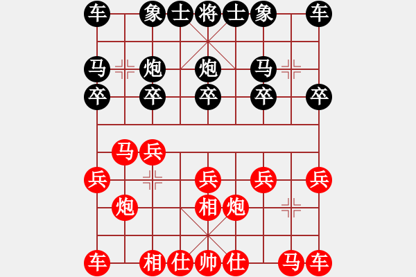 象棋棋譜圖片：江西省體育總會 康群光 勝 山西省棋牌運動管理中心 梁輝遠 - 步數(shù)：10 