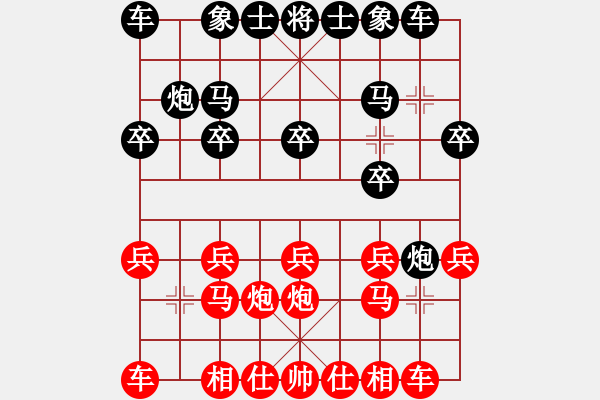 象棋棋谱图片：李晓成 先和 许文章 - 步数：10 