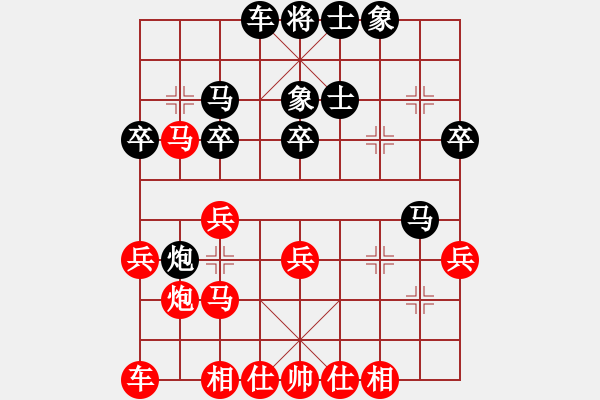 象棋棋譜圖片：吉米牛(9級)-負(fù)-帥哥少生(9段) - 步數(shù)：30 