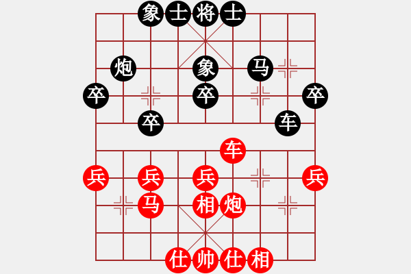 象棋棋谱图片：第8轮1台 四川孟辰先和河北孟繁睿 - 步数：33 