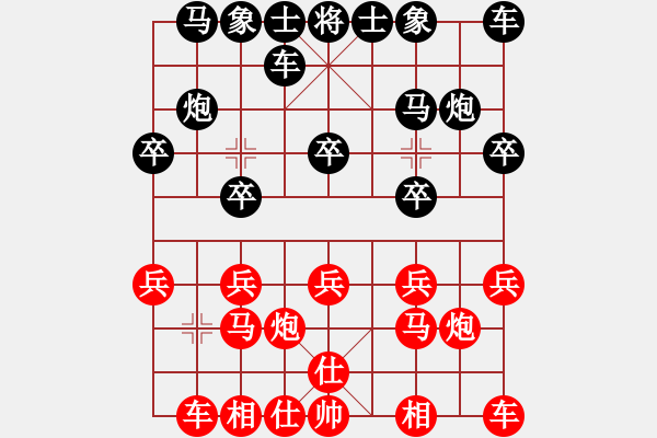 象棋棋譜圖片：棋心閣帥哥[紅] -VS- 飄絮＆夢(mèng)[黑] - 步數(shù)：10 