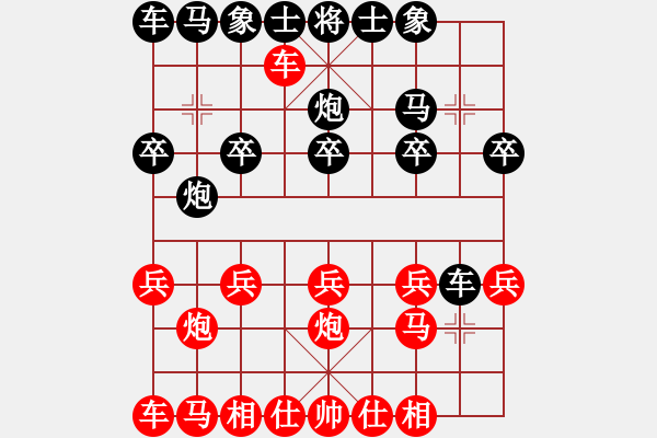 象棋棋譜圖片：熱血盟_象棋教父[紅] -VS- 熱血盟●溫柔一刀[黑] - 步數(shù)：10 