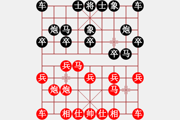 象棋棋譜圖片：美杜莎女王(5f)-和-神機(jī)庫(kù)測(cè)試(北斗) - 步數(shù)：10 