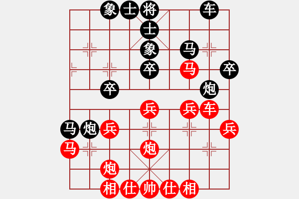 象棋棋谱图片：王圣琪(4段)-胜-不和(3段) - 步数：30 