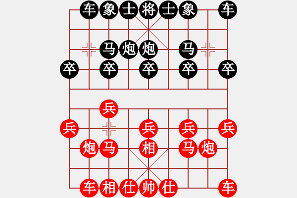 象棋棋譜圖片：上海金外灘 孫勇征 和 北京威凱＆金環(huán)建設(shè)京冀聯(lián)隊 王禹博 - 步數(shù)：10 