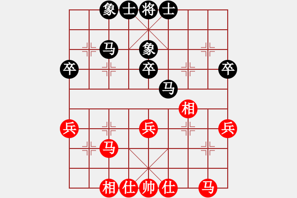 象棋棋譜圖片：上海金外灘 孫勇征 和 北京威凱＆金環(huán)建設(shè)京冀聯(lián)隊 王禹博 - 步數(shù)：36 