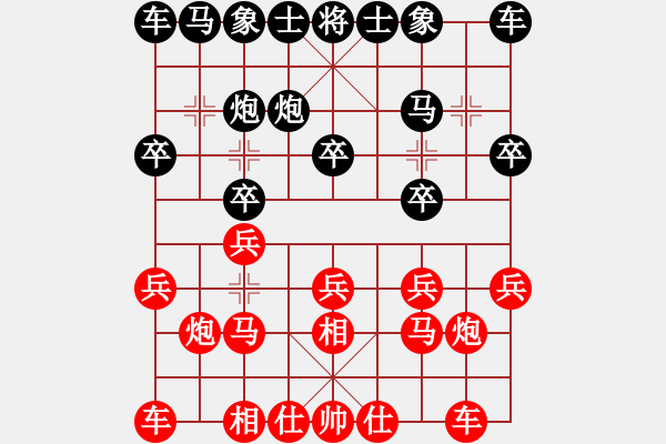 象棋棋譜圖片：蔣萍(天帝)-勝-辣妹(天帝) - 步數(shù)：10 