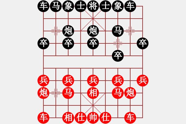 象棋棋譜圖片：象棋鼻祖(6段)-勝-閑著沒事干(日帥) - 步數(shù)：10 