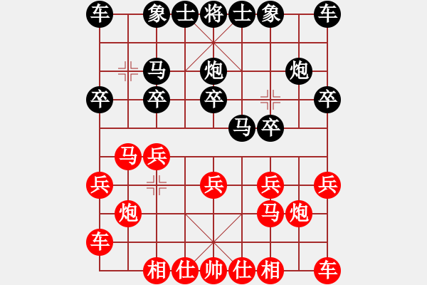象棋棋谱图片：冯金贵 先和 杨辉 - 步数：10 