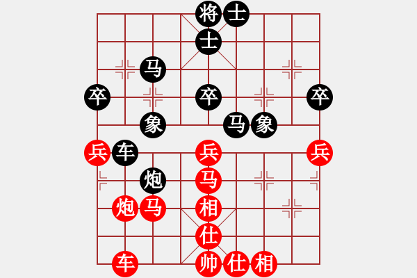 象棋棋譜圖片：xueruifu(6段)-負(fù)-zhongguodx(3段) - 步數(shù)：40 