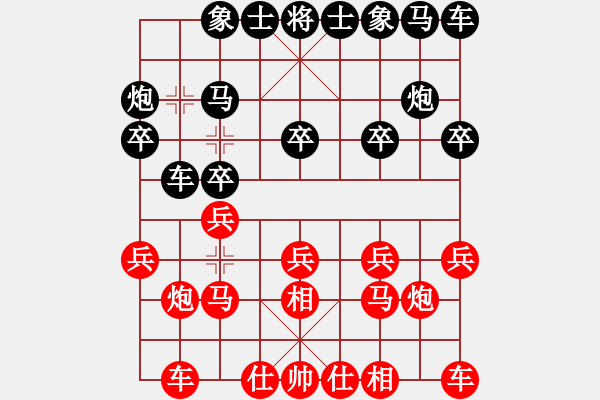 象棋棋譜圖片：長青藤[紅] -VS- 騎兵衛(wèi)士[黑] - 步數(shù)：10 