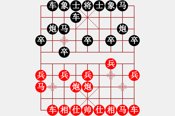 象棋棋譜圖片：櫻神佳作 挺卒對士角轉(zhuǎn)中炮 不可等量齊觀?。。。?！ - 步數(shù)：10 