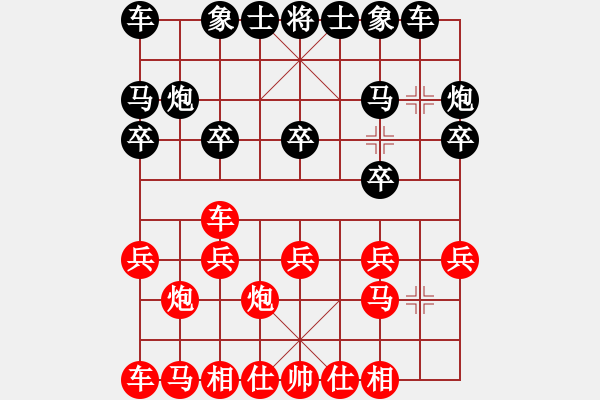 象棋棋譜圖片：馬路殺手AkE.阿曼 后勝 棋攤中年男子 - 步數(shù)：10 