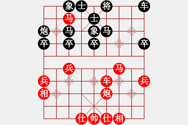 象棋棋譜圖片：2023.3.1.5中級場先勝 - 步數(shù)：40 