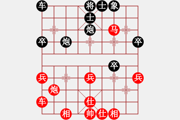 象棋棋譜圖片：濰衛(wèi)校甄(9星)-勝-駟馬難追啊(5星) - 步數(shù)：40 