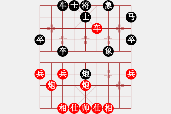 象棋棋譜圖片：順炮橫車對(duì)直車巡河     明城飛雪(8段)-勝-古趙戰(zhàn)神(4段) - 步數(shù)：40 