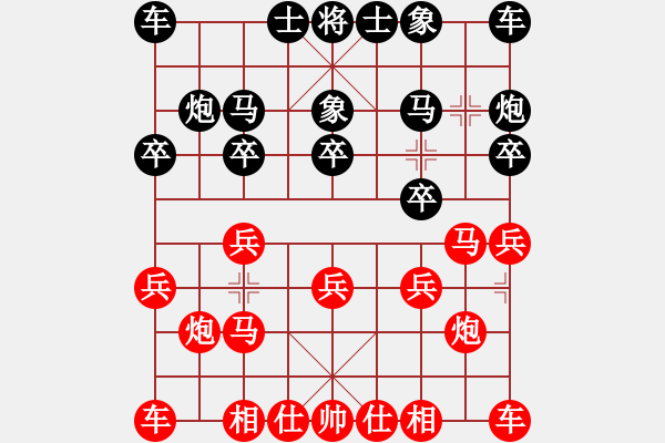 象棋棋譜圖片：尤云飛 先勝 張寶泉 - 步數(shù)：10 