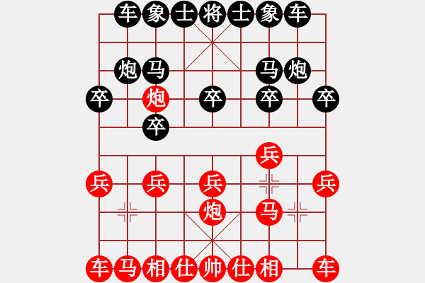 象棋棋譜圖片：58炮飛刀3變2 - 步數(shù)：10 