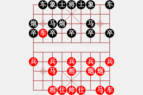 象棋棋譜圖片：i江南八怪[紅] -VS- 虎子[黑] - 步數(shù)：10 